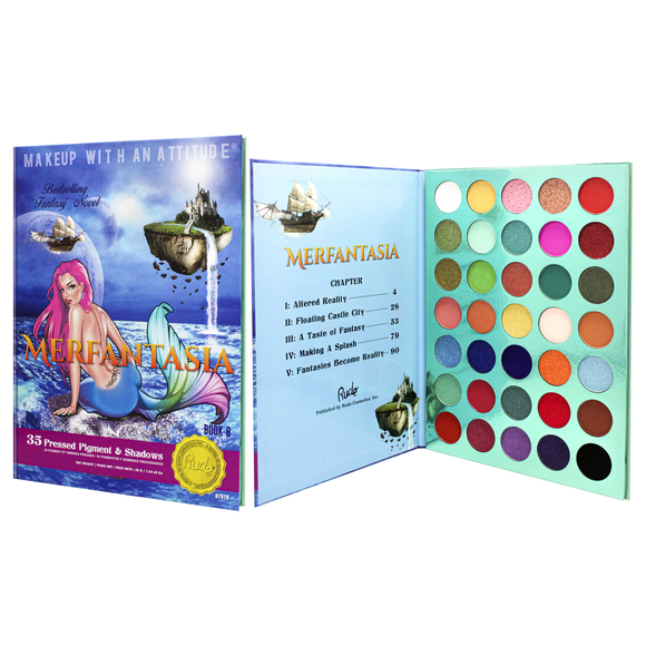 Merfantasia 35 Eyeshadows Palette - Book 8 by Rude Cosmetics Women 1.34 oz - Picture 4 of 4